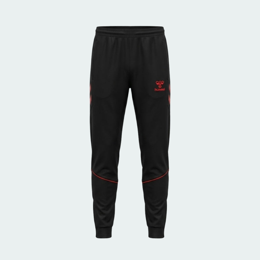 Hummel 932585 Target Siyah-Kırmızı Antrenman Eşofman Altı