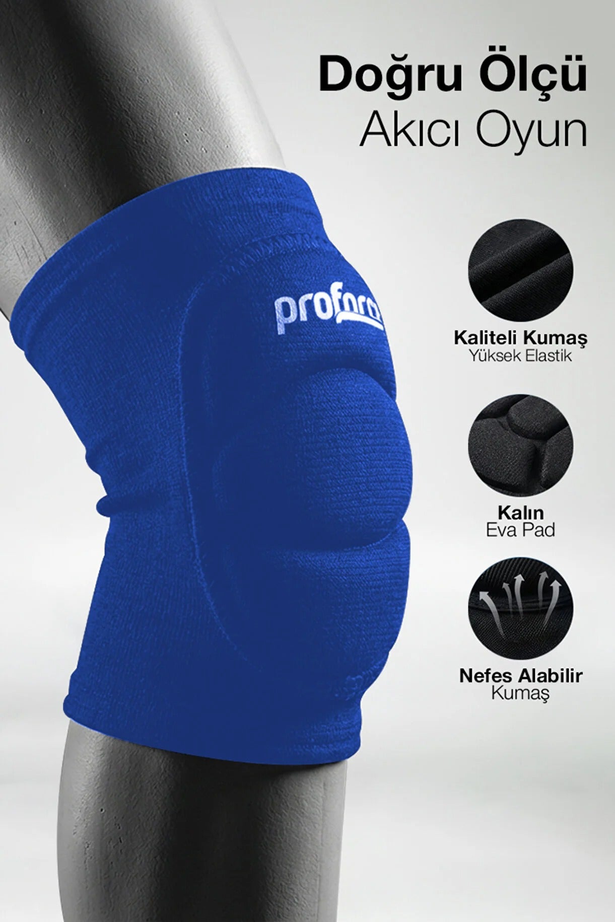 Proforce Vd-50 Mavi Voleybol Dizliği