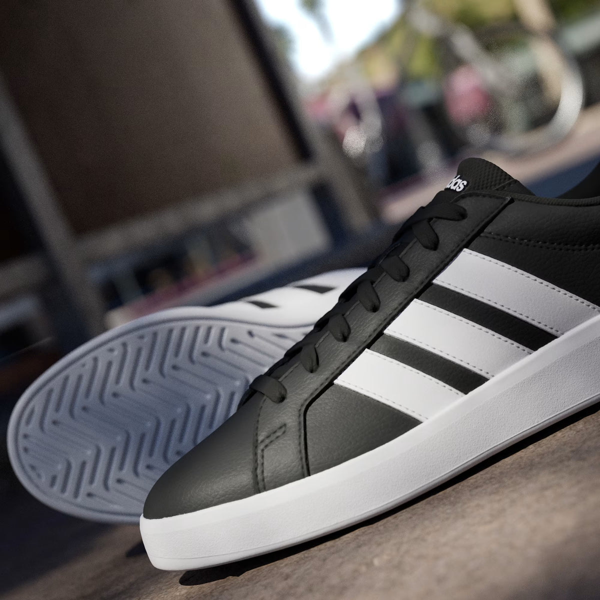 Adidas HQ0082 Grand Court Base 3.0 Siyah-Beyaz