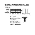 Donic 754198 Level 800 Masa Tenisi Raketi Raketler