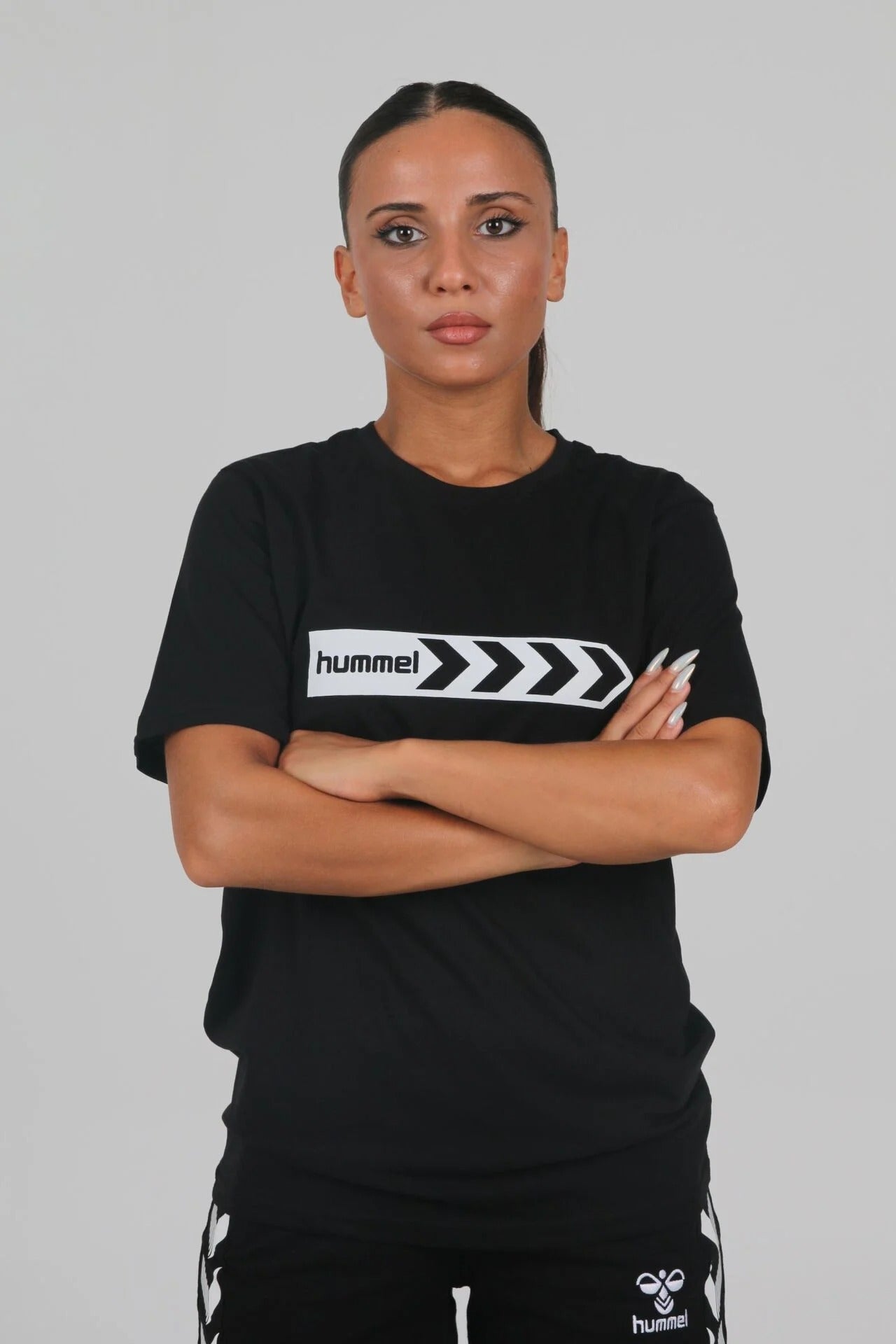 Hummel 912054 Armin Pamuklu Siyah Antrenman Tişört