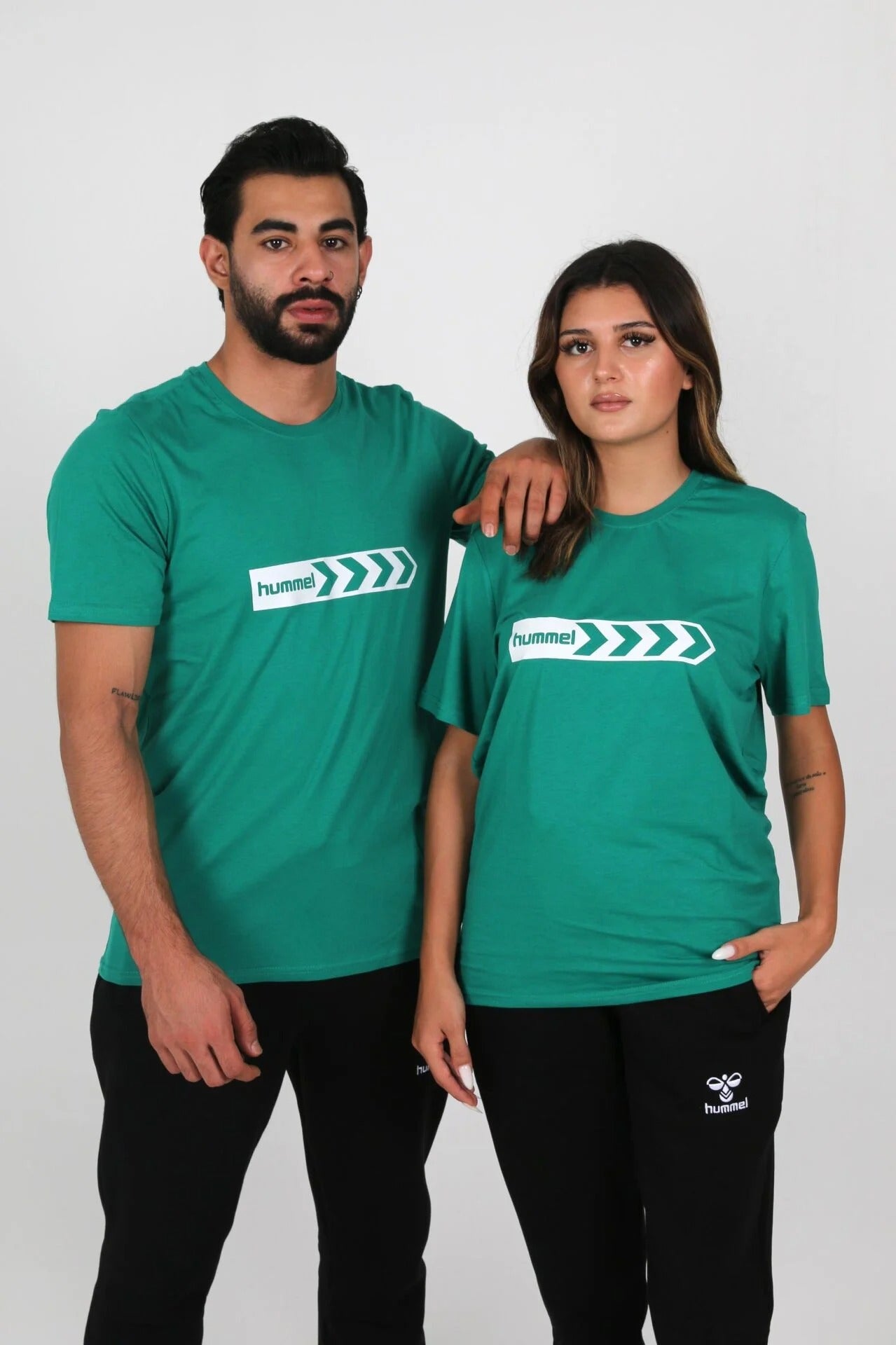 Hummel 912054 Armin Pamuklu Yeşil Antrenman Tişört