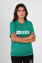 Hummel 912054 Armin Pamuklu Yeşil Antrenman Tişört