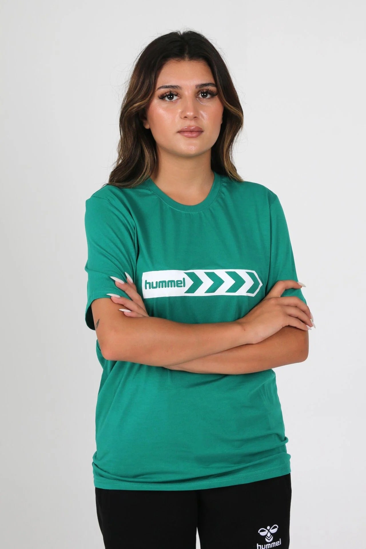 Hummel 912054 Armin Pamuklu Yeşil Antrenman Tişört