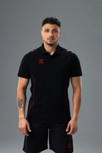Hummel 912456 Target Kamp T-Shirt Siyah-Kırmızı