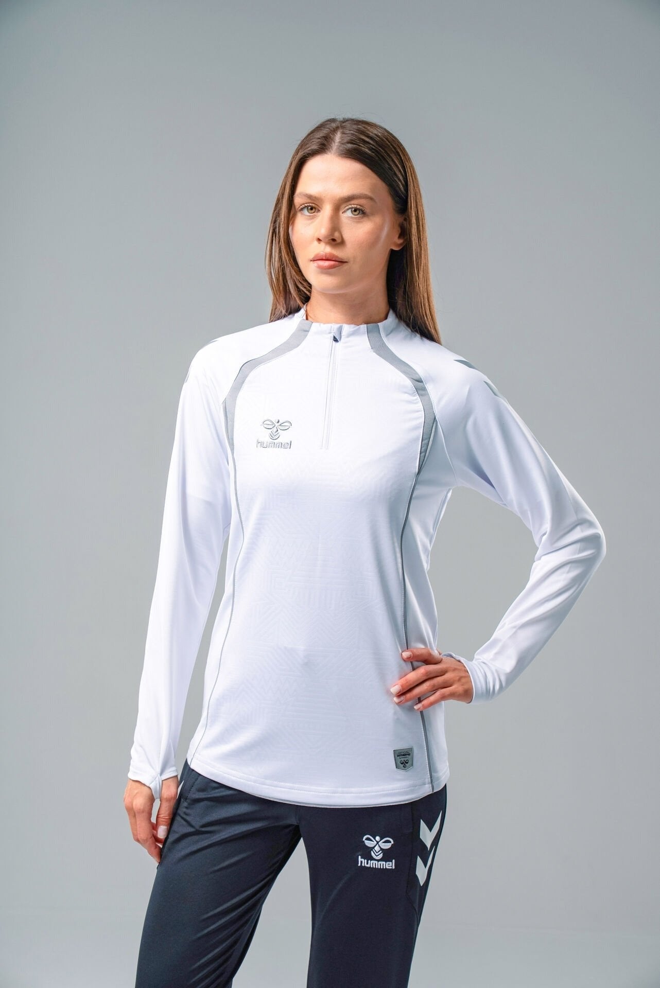 Hummel 922595 Target Antrenman Eşofman Üstü Beyaz