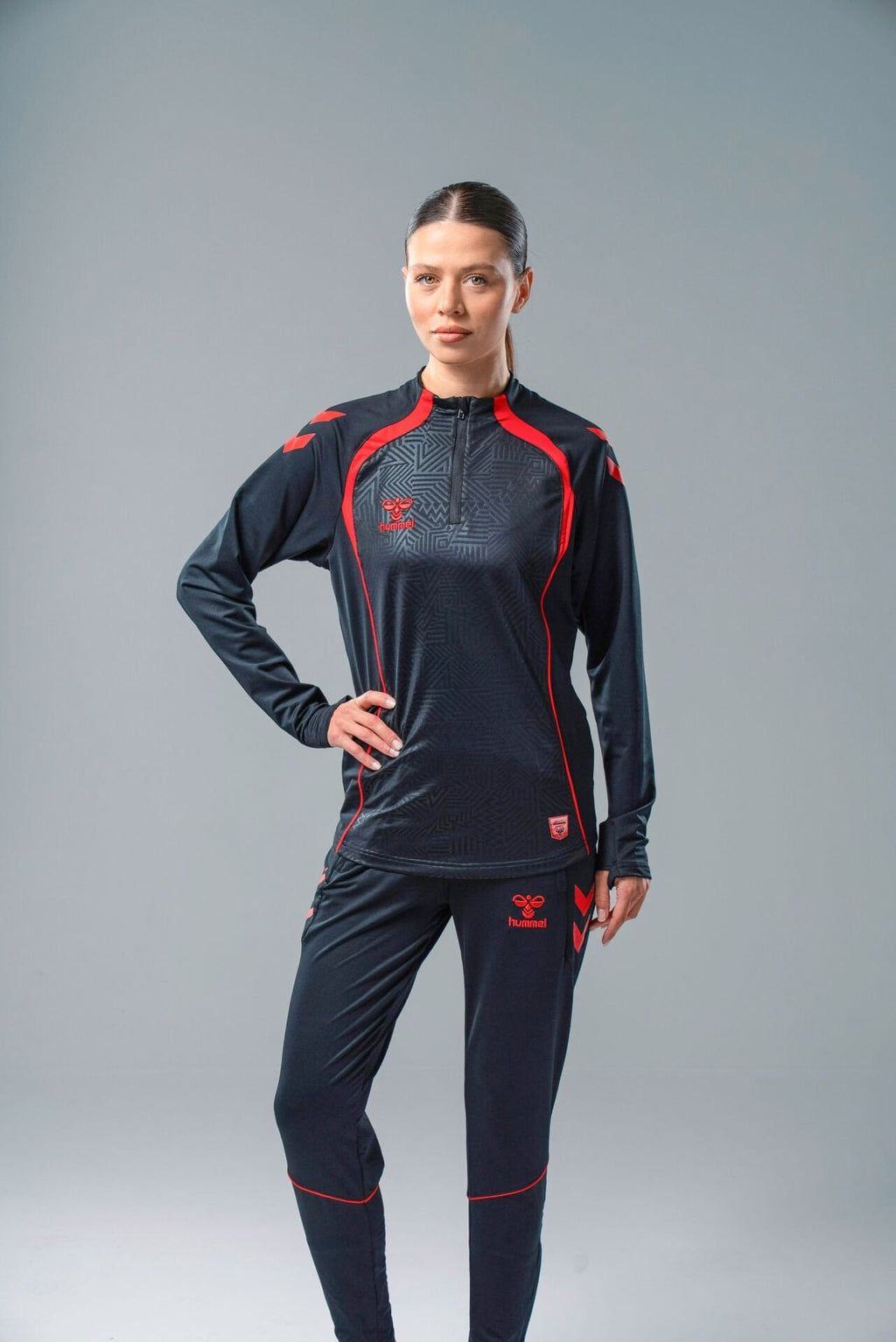 Hummel 922595 Target Antrenman Eşofman Üstü Siyah