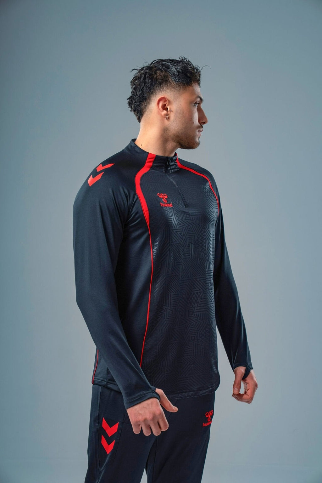 Hummel 922595 Target Antrenman Eşofman Üstü Siyah