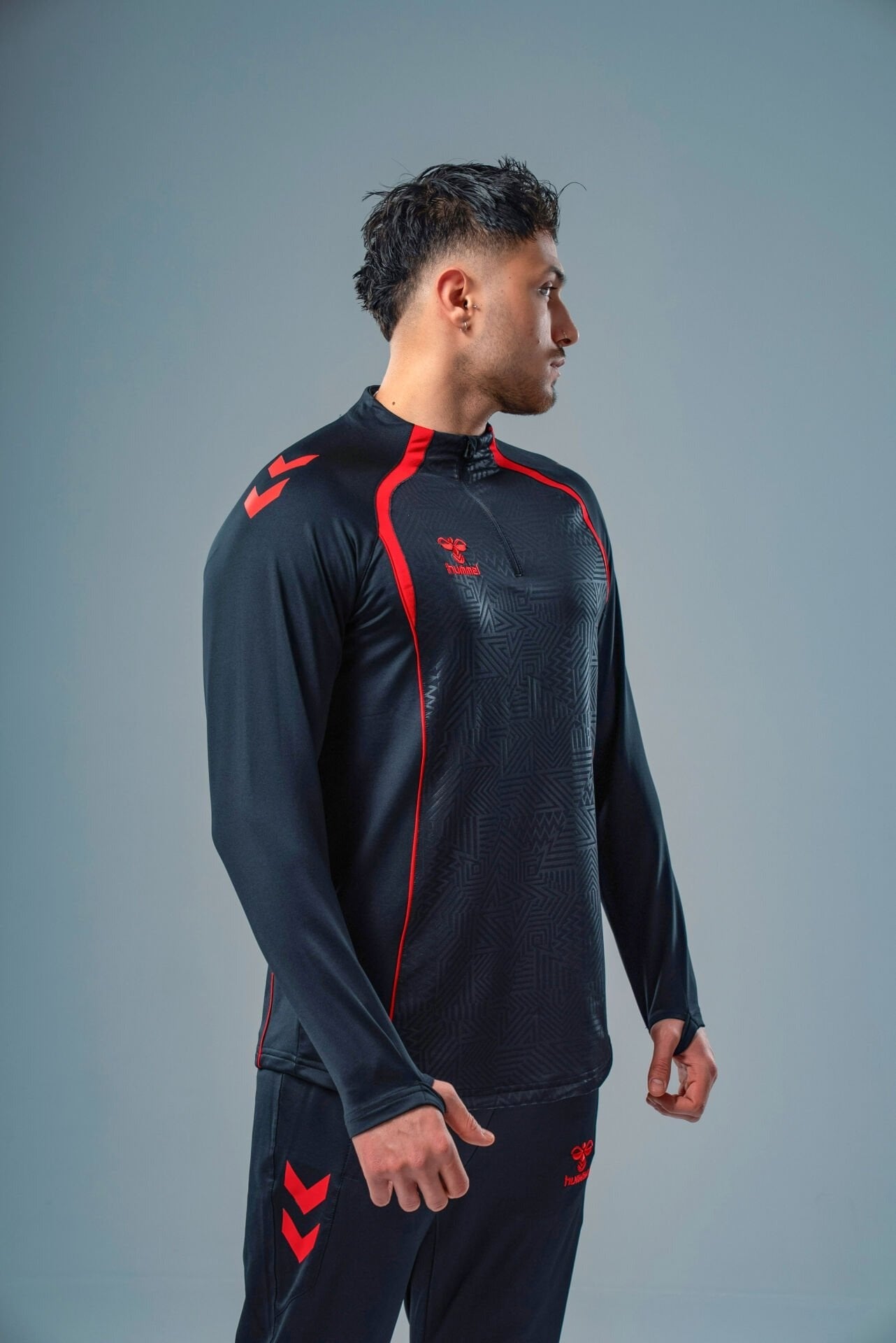 Hummel 922595 Target Antrenman Eşofman Üstü Siyah