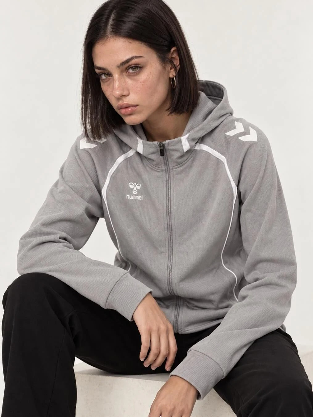 Hummel 922623 TARGET ZIP HOODIE Gri