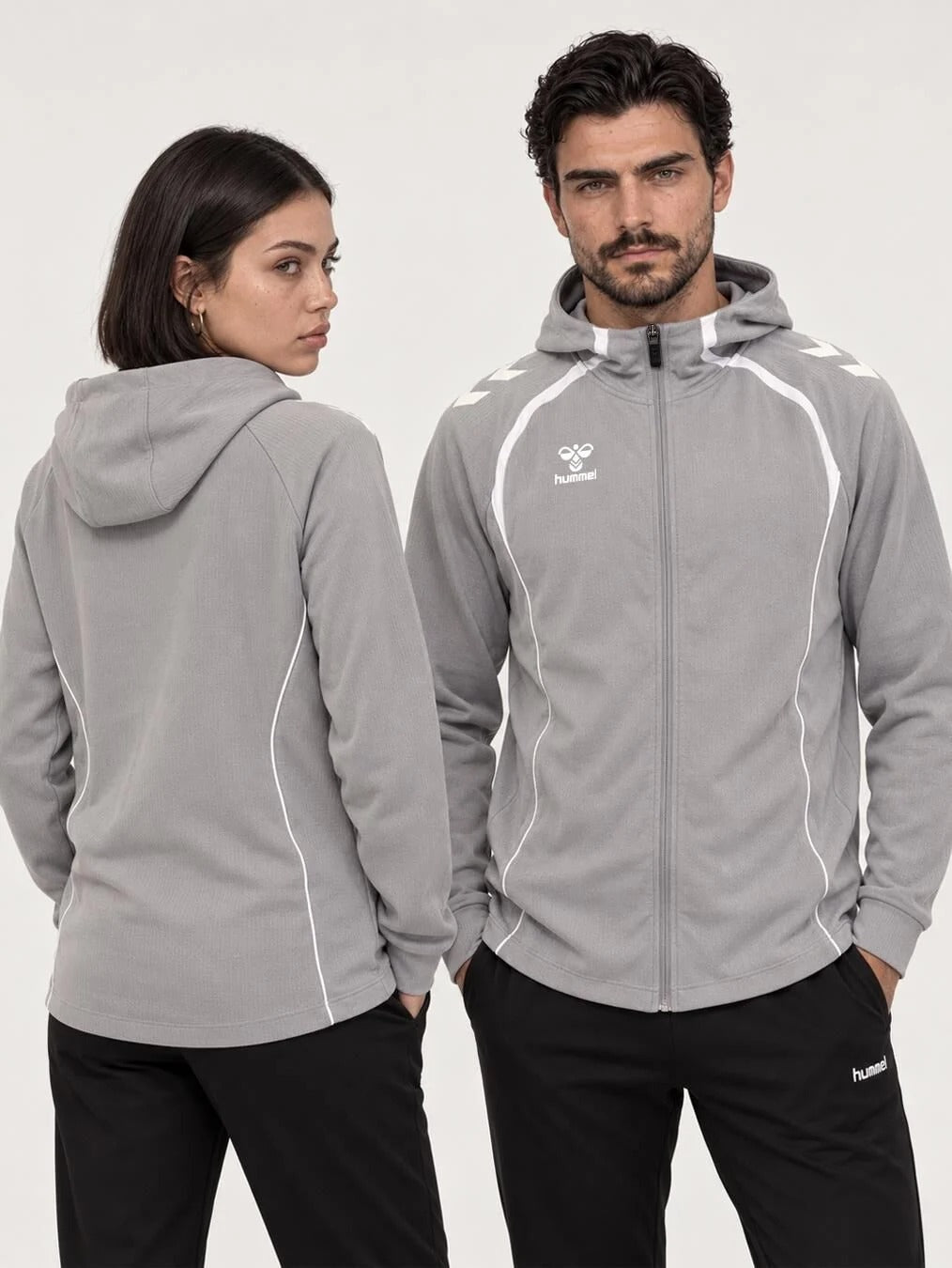 Hummel 922623 TARGET ZIP HOODIE Gri