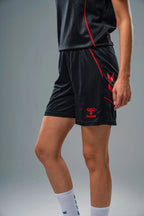 Hummel 932584 Target Şort Siyah-Kırmızı
