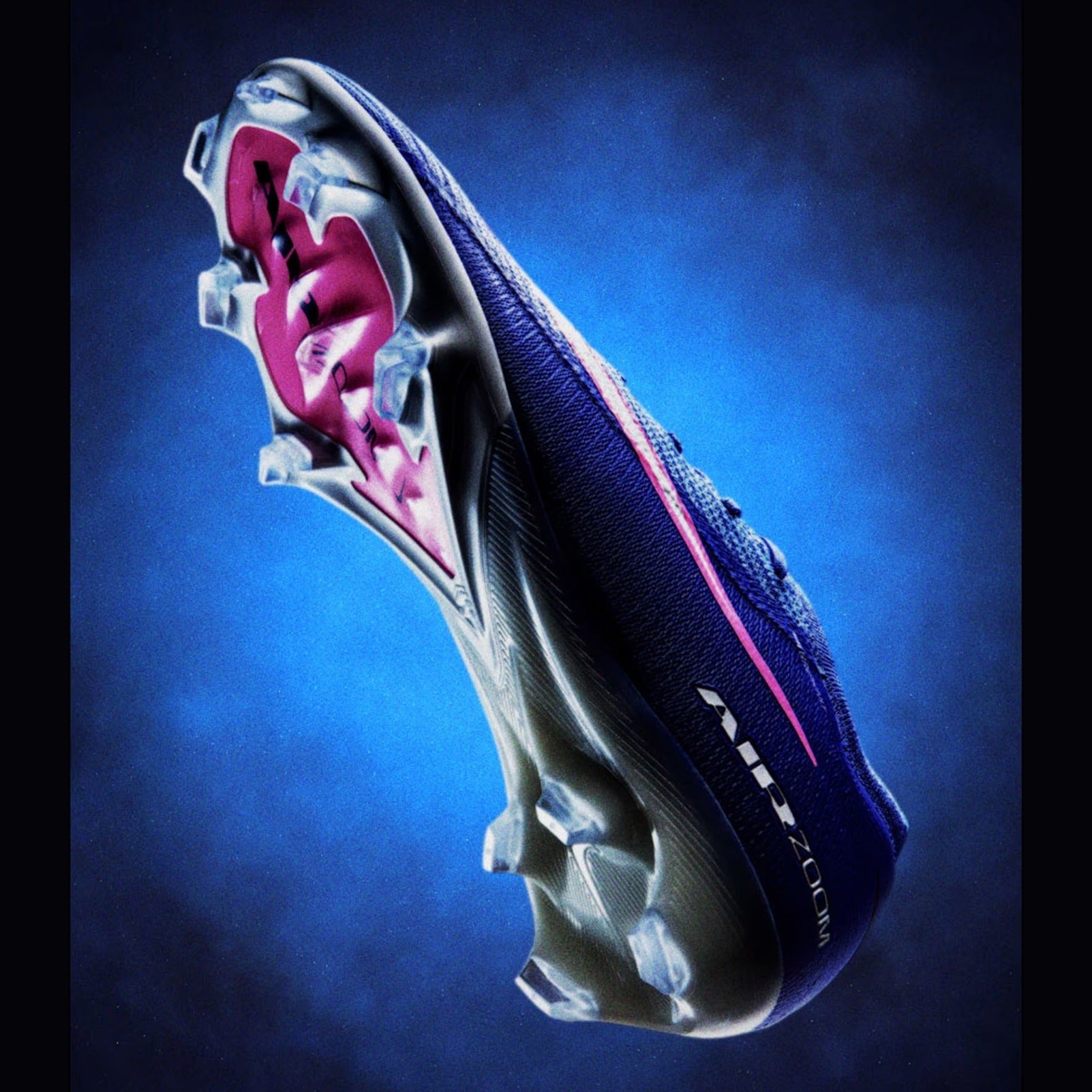 Nike FQ1457-446 ZM VAPOR 16 ELITE FG Krampon Mavi