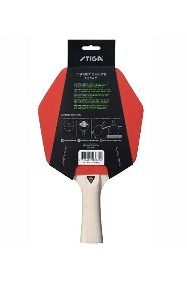 Stıga 1211-0906 Cybershape Masa Tenisi Raketi Raketler Siyah-Kırmızı